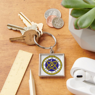 Hemels zakhorloge Vectorafbeelding met Goud Sleutelhanger