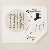 hemels zegeningsgebed | Neutrale kleuren | Schaap Sherpa Deken (Voorkant (horizontaal))