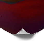 Hemels Zen Gouden Samenloop Kleurveld Abstract Poster (Hoek)