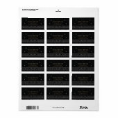 Hemels Zilver Kerstmis Etiket (Full Sheet)