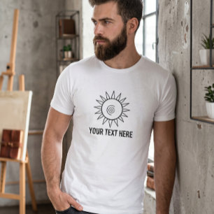 Hemels Zon Minimalistisch Grafisch T-Shirt