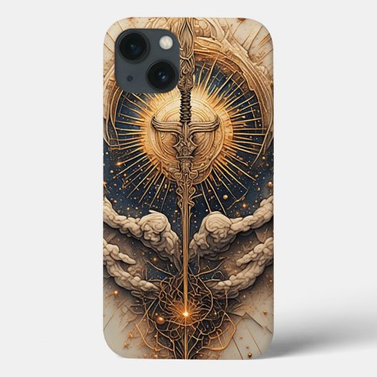 Hemels Zwaard met Engelenvleugels Case-Mate iPhone Case (Achterkant)