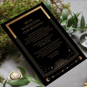 Hemels Zwarte Goud We Gaan Onze Trouwdatum Verklei Feestdagenkaart