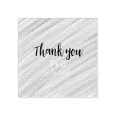 Hemelsblauw dank je naam koppel datum jaar tekst rubberstempel (Afrduk)