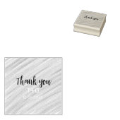 Hemelsblauw dank u voeg paar naam datum jaar tekst rubberstempel (Gestempeld)