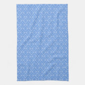 Hemelsblauw diamantpatroon theedoek (Verticaal)