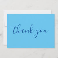 Hemelsblauw Elegant Modern Gewoon Handschrift