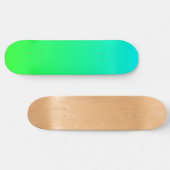 Hemelsblauw en groene verloop skateboard deck (Horizontaal)