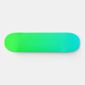 Hemelsblauw en groene verloop skateboard deck (Horizontaal)
