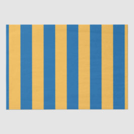 Hemelsblauw en Warm Geel Strepen Tissuepapier