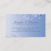 Hemelsblauw en wit Kersenbloesem Natuurlijke Spa Visitekaartje (Achterkant)