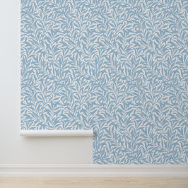 Hemelsblauw en witte wilgentak behang