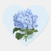  Hemelsblauw Hydrangea Flower Sticker (Voorkant)