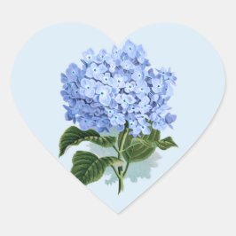  Hemelsblauw Hydrangea Flower Sticker