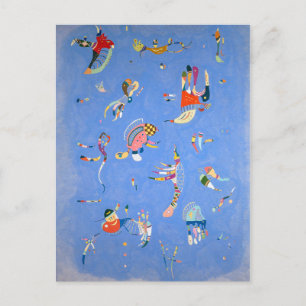 Hemelsblauw Kandinsky Briefkaart