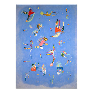 Hemelsblauw   Kandinsky   Foto Afdruk