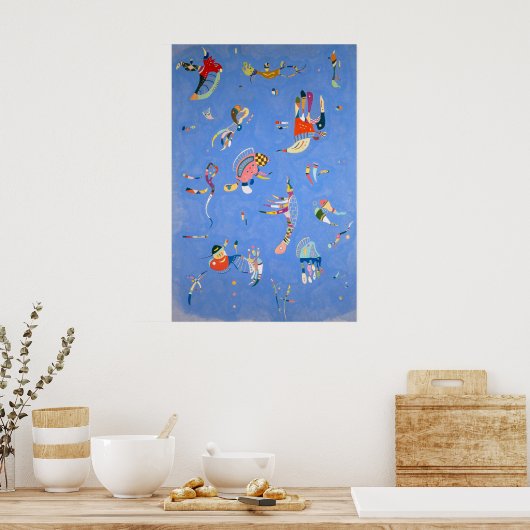 Hemelsblauw | Kandinsky | Poster (Keuken)