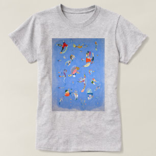 Hemelsblauw Kandinsky T-shirt