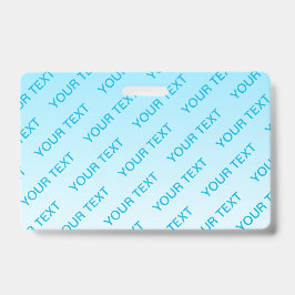 Hemelsblauw (kleur kan worden veranderd!) Ombre &  Badge