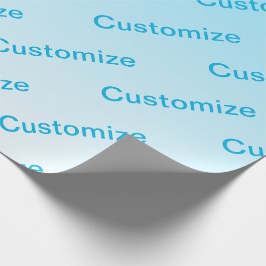 Hemelsblauw (kleur kan worden veranderd!) Ombre &  Cadeaupapier (Hoek)