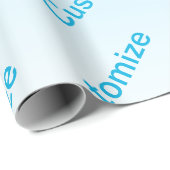 Hemelsblauw (kleur kan worden veranderd!) Ombre &  Cadeaupapier (Rol Hoek)