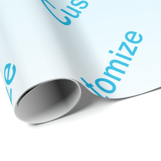 Hemelsblauw (kleur kan worden veranderd!) Ombre &  Cadeaupapier (Rol Hoek)