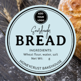 Hemelsblauw logo bakkerij zuurdesembrood sticker