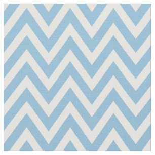 Hemelsblauw Moderne Chevron strepen Stof
