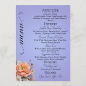 Hemelsblauw - Monogram, Wilde Bloemen & Dank Je Menu (Voorkant)