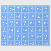 Hemelsblauw mysterie cadeaupapier (Vlak)