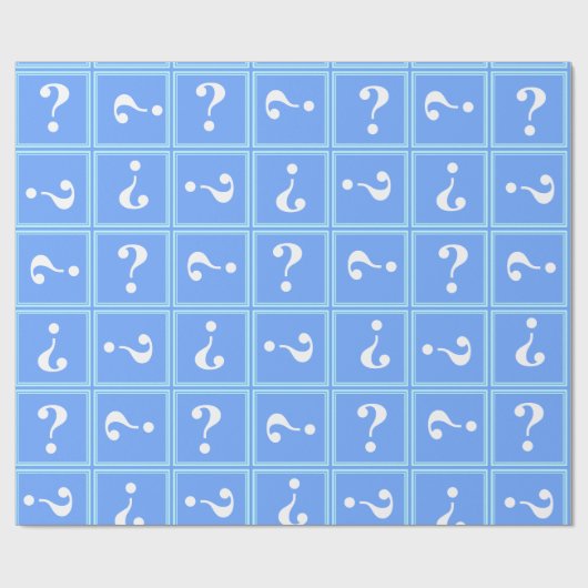 Hemelsblauw mysterie cadeaupapier (Vlak)