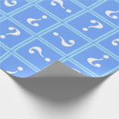 Hemelsblauw mysterie cadeaupapier (Hoek)