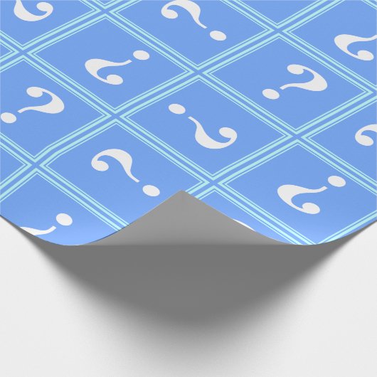 Hemelsblauw mysterie cadeaupapier (Hoek)