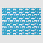 Hemelsblauw vliegtuigpatroon tissuepapier (Voorkant)