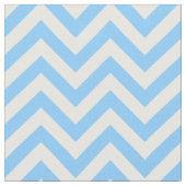 Hemelsblauw Wit LG Chevron ZigZag Patroon 12I Stof (Close Up)
