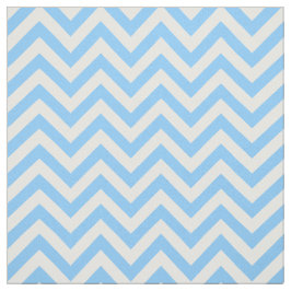 Hemelsblauw Wit LG Chevron ZigZag Patroon 12I Stof