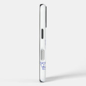 Hemelsblauwe Boom des Levens Lijnkunst: Geometrisc Case-Mate iPhone Case (Achterkant / Rechts)