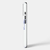 Hemelsblauwe Boom des Levens Lijnkunst: Geometrisc Case-Mate iPhone Case (Achterkant / Links)