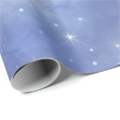 Hemelsblauwe Cloud Wine Bruiloftsfeest Cadeaupapier (Rol Hoek)