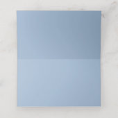 Hemelsblauwe Effen Kleur Plaatskaartje (Binnenkant ongevouwen)