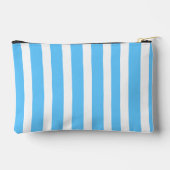 Hemelsblauwe en witte cabana strepen  etui (Achterkant)