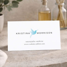 Hemelsblauwe Kolibrie Logo Naturopath, Gezondheids