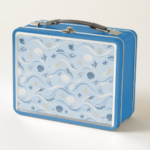 Hemelsblauwe Kust Luxe Lunchbox – Elegant Patroon
