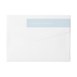 Hemelsblauwe Minimalistische Voornaam Wrap Around