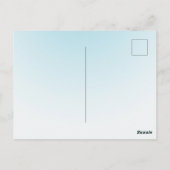 Hemelsblauwe Ombre Briefkaart (Achterkant)