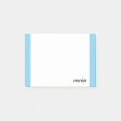 Hemelsblauwe Professioneel Eenvoudige Naam Post-it® Notes (Voorkant)