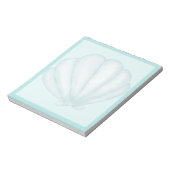 Hemelsblauwe Schelp Notitieblok (Linkerzijde)
