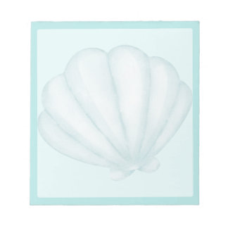 Hemelsblauwe Schelp Notitieblok