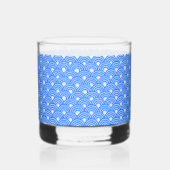 Hemelsblauwe Schubben Rotsen Glas (Links)