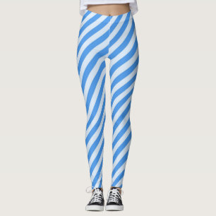 hemelsblauwe strepen leggings